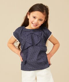 ANY / エニィ トップス | 【90‐130?】前後着用可能 リボンシャツ