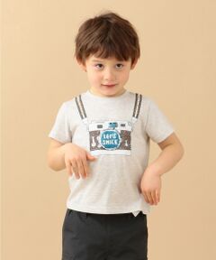 【BOYS/100-130cm】ミラクルスパンコールカメラ Tシャツ