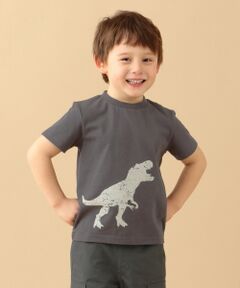 【BOYS/90-130cm】ティラノサウルス Tシャツ