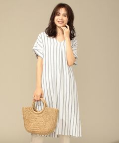 ANY / エニィ ミニ丈・ひざ丈ワンピース | 【洗える】シルキーリネン ワンピース