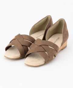 ANY / エニィ サンダル | セパレートスエードメッシュ サンダル