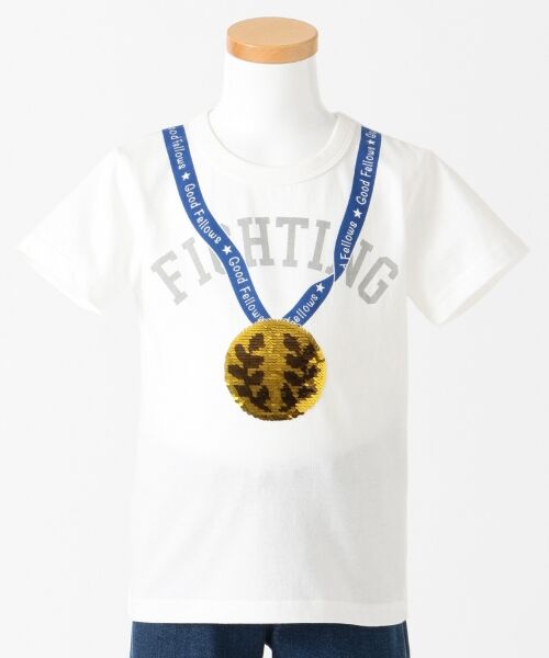 any FAM / エニィファム Tシャツ | 【BOYS/100-130cm】ミラクルスパンコールメダル Tシャツ | 詳細1