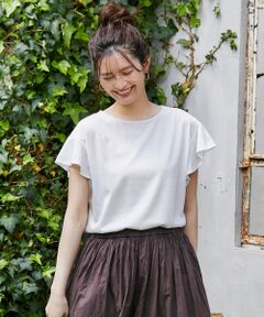 【大ヒット商品】【UVケア・接触冷感】Tフレアブラウス Tシャツ