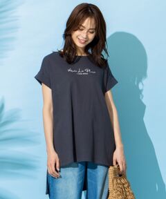 【オーガニックコットン】オーガビッツロゴロング丈 Tシャツ