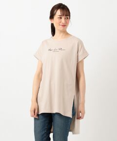 【オーガニックコットン】オーガビッツロゴロング丈 Tシャツ