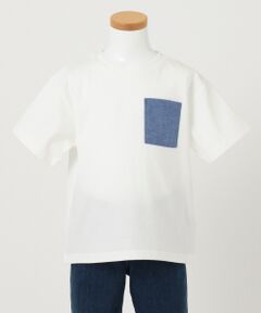 【BOYS/90-130cm】ロゴプリント入り ビッグTシャツ