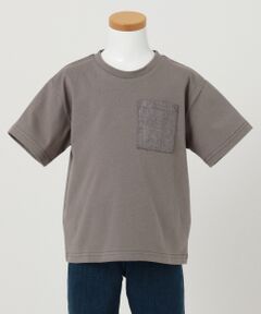 【BOYS/90-130cm】ロゴプリント入り ビッグTシャツ