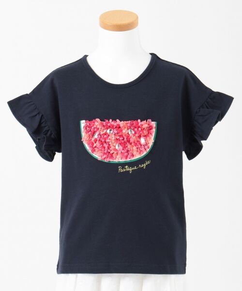any FAM / エニィファム Tシャツ | 【90‐130?/接触冷感】フリル刺繍フルーツ Tシャツ | 詳細9