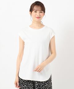 【洗える】ラウンドヘム Tシャツ