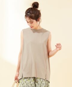 ANY / エニィ Tシャツ | 【洗える】ハイツイストバイオ天竺ノースリーブ カットソー