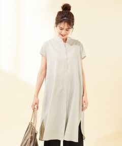 ANY / エニィ トップス | 【洗える】ライトリネンクロスロング ブラウス