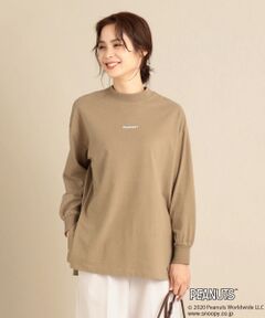 【PEANUTSコラボ】オーガビッツ微起毛ロゴ ロングTシャツ