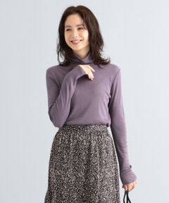 ANY / エニィ Tシャツ | アクリルレーヨンリブ タートルカットソー