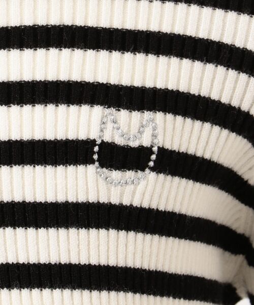 any FAM / エニィファム ニット・セーター | 【100-130cm】フリルリブねこモチーフ刺繍 ニット | 詳細12