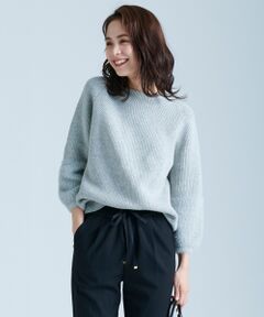 ANY / エニィ ニット・セーター | 【定番人気】フェザーコンビ ニット