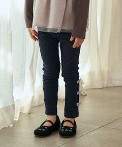 【100-130cm】裏起毛 のび〜るストレッチパンツ