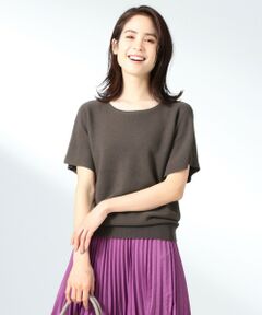 ANY / エニィ ニット・セーター | 【洗える】ウォッシャブルガーターニットＴシャツ