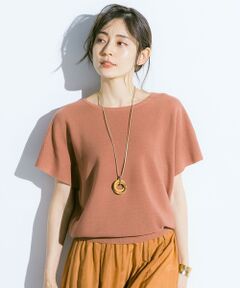 ANY / エニィ ニット・セーター | 【洗える】ウォッシャブルガーターニットＴシャツ