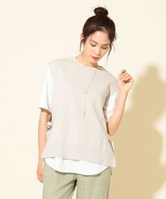 ANY / エニィ ニット・セーター | 【大人気のため追加生産】２ＷＡＹコットン ベスト