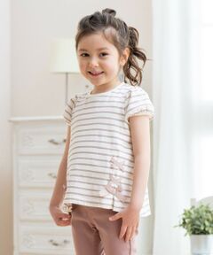 ANY / エニィ カットソー | ボーダーレースアップTシャツ