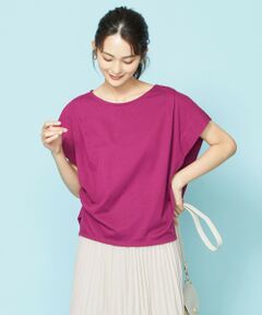 【大ヒット商品】【UVケア・接触冷感】タックTブラウス Tシャツ