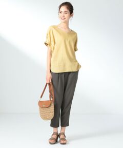 ANY / エニィ その他パンツ | 【洗える】【UVケア】リネンライクドロスト テーパードパンツ