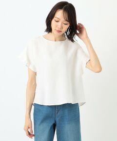 ANY / エニィ シャツ・ブラウス | ライトリネンフレアスリーブ ブラウス