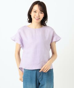 ANY / エニィ シャツ・ブラウス | ライトリネンフレアスリーブ ブラウス