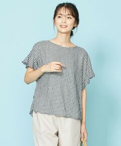 ANY / エニィ シャツ・ブラウス | ライトリネンフレアスリーブ ブラウス