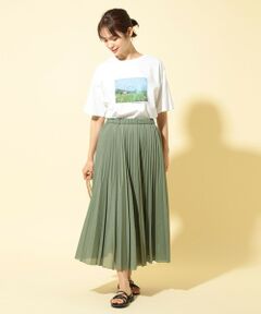 ANY / エニィ ミニ・ひざ丈スカート | 【洗える】ツイストボイルダブル  プリーツスカート