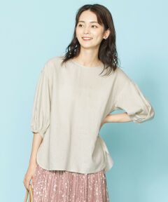 ANY / エニィ シャツ・ブラウス | ライトリネンクロスバルーンスリーブ ブラウス