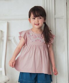 ANY / エニィ カットソー | 刺繍風 チュニック丈 カットソー