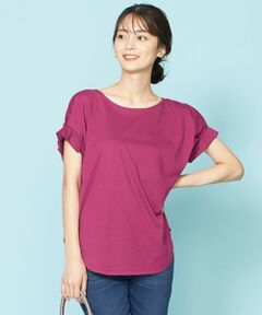 【UVケア・接触冷感】コンシャススリーブTブラウス Tシャツ