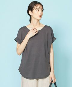 【UVケア・接触冷感】コンシャススリーブTブラウス Tシャツ