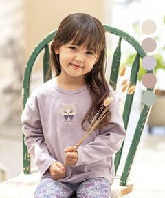 ANY / エニィ カットソー | オーガビッツアニマル刺繍 長袖Tシャツ