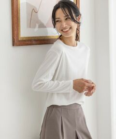 【洗える】USAコットンテール長袖 Tシャツ