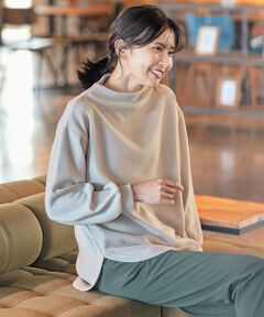 ANY / エニィ カットソー | 【洗える】ニットライク起毛ボトルネック カットソー