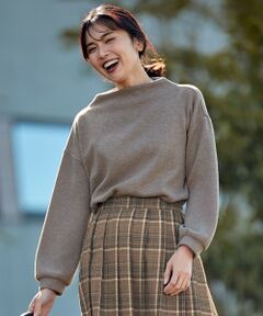 ANY / エニィ カットソー | 【洗える】ニットライク起毛ボトルネック カットソー