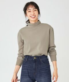 【洗える】ソフトタッチタートル長袖 Tシャツ