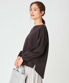 【洗える】プレミアムベーシックボリュームスリーブロング Tシャツ