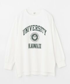 【洗える】オーガビッツカレッジロゴ長袖 Tシャツ