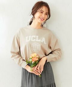 【洗える】オーガビッツカレッジロゴ長袖 Tシャツ