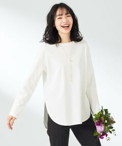 【洗える】長袖テール Ｔシャツ