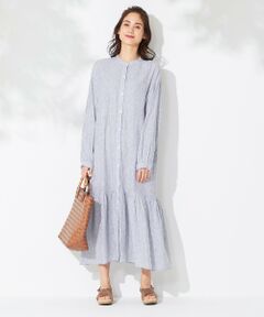 ANY / エニィ ロング・マキシ丈ワンピース | 【洗える】ライトリネンクロス ワンピース