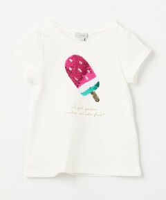 接触冷感スパンコールTシャツ