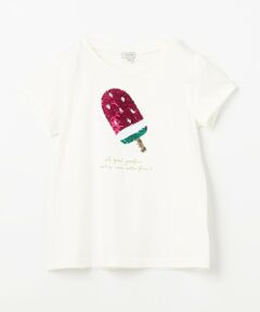 接触冷感スパンコールTシャツ