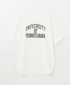 【接触冷感・UVケア】TCオーガビッツカレッジロゴ Tシャツ