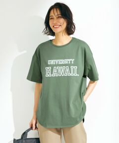 【接触冷感・UVケア】TCオーガビッツカレッジロゴ Tシャツ