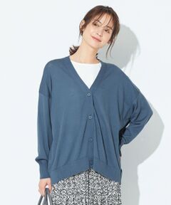 ANY / エニィ カーディガン・ボレロ | 【UVケア・接触冷感】綿アセテートVネック カーディガン