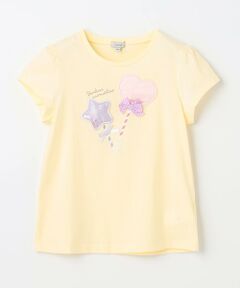 接触冷感しゃらしゃらビーズTシャツ